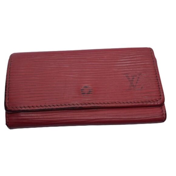 Louis Vuitton Red Epi Leather 4 Key Case - Some Flaws/Wear - Picture 1 of 12